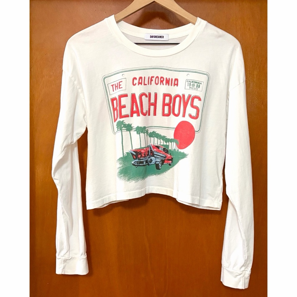 Daydreamer Beach Boys Long Sleeve Crop T-Shirt - Picture 2 of 9